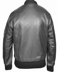 US Air Force Military MA1 Flight Pilot Bomber Black Jacket