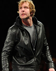 WWE Dean Ambrose Black Genuine Leather Biker Jacket