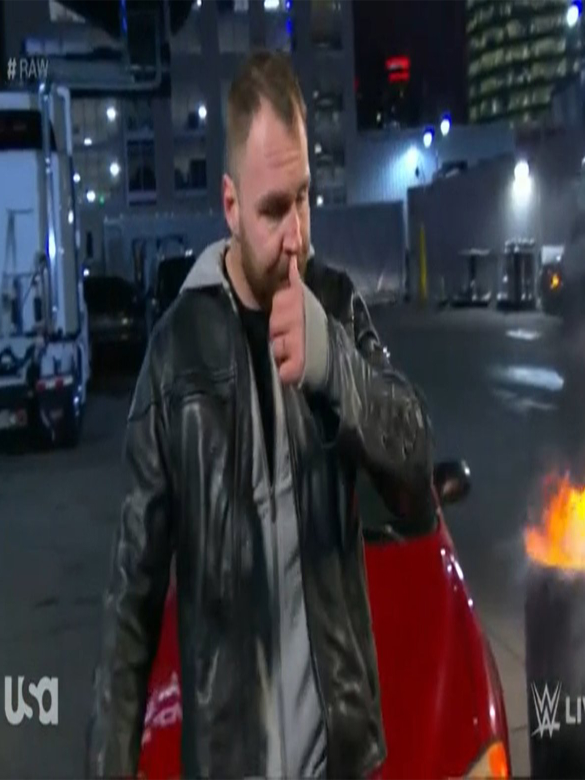 WWE Dean Ambrose Black Biker Jacket
