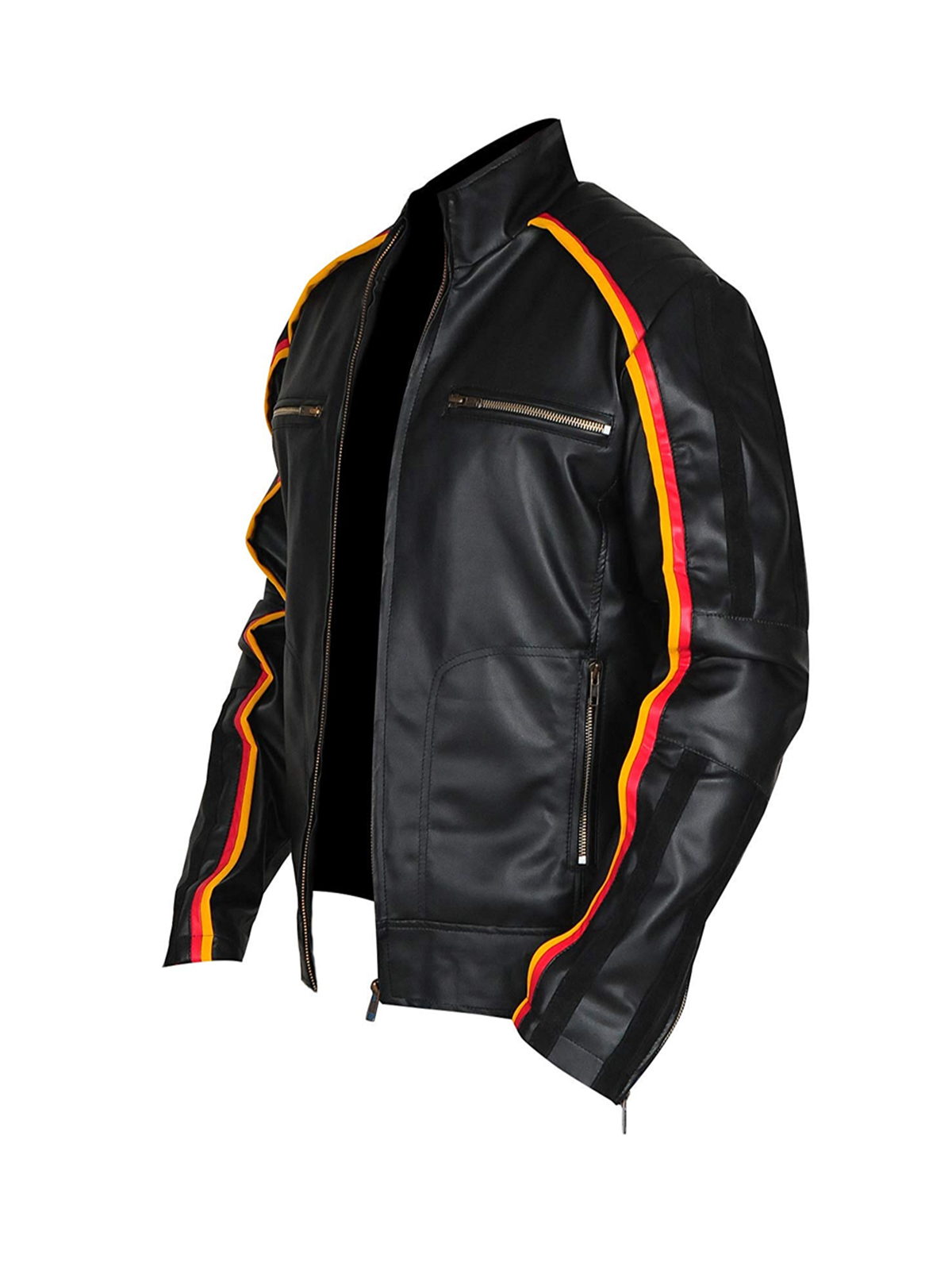 WWE Dean Ambrose Striped Leather Jacket