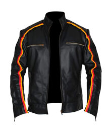 WWE Dean Ambrose Striped Leather Jacket