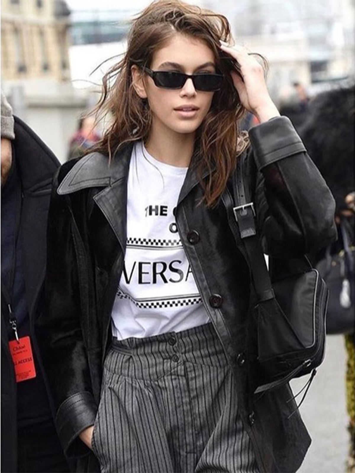 Women’s Casual Black Real Suede Coat With Lapel Collar