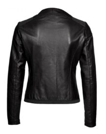 Women’s Casual Wear Collarless Black Jacket