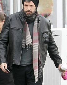 Ben Affleck Black Leather Jacket