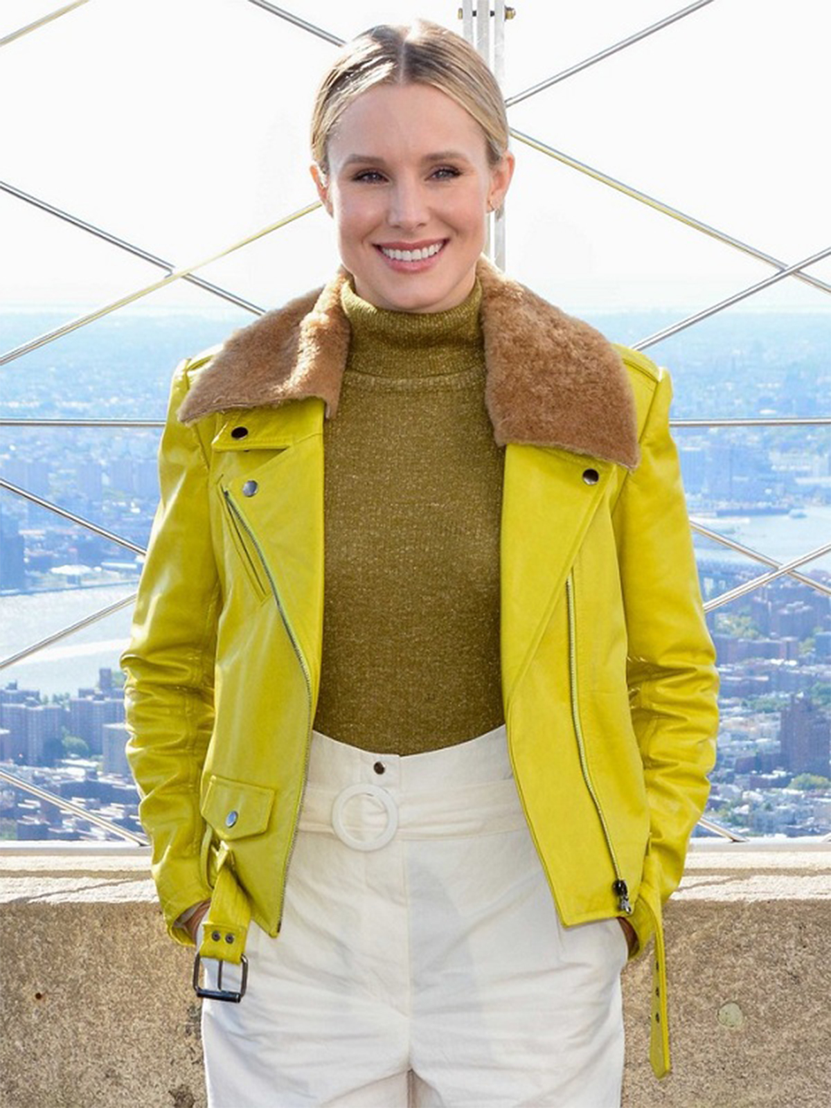 Kristen Bell Style Leather Jacket