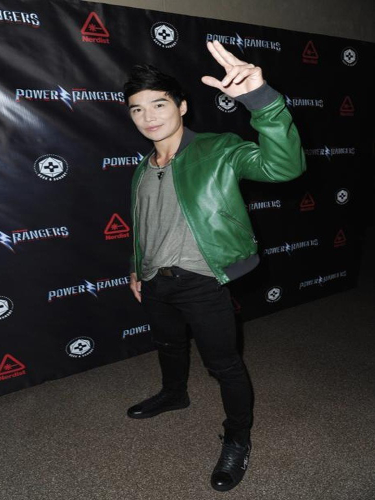 Ludi Lin Power Rangers Jacket