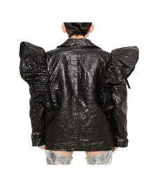 Luisaviaroma Ruffle Shoulders Wrinkled Jacket