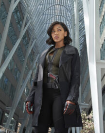 Meagan Good Minority Report Dash TV Series Leather Coat