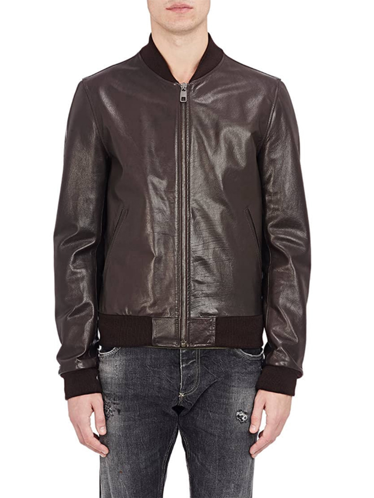 Men Brown Leather Jacket