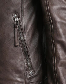 Men Brown Leather fit Jacket