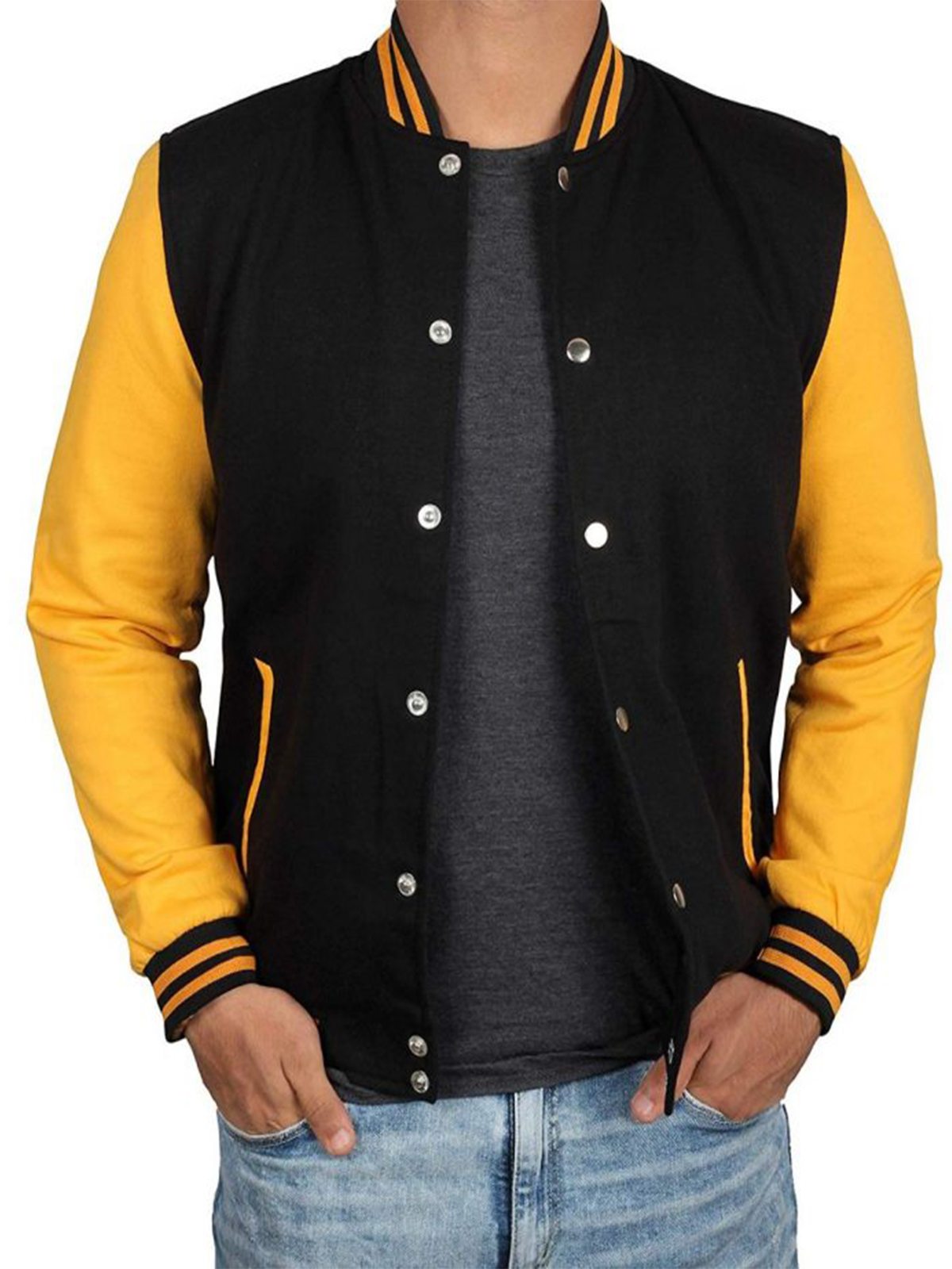 Men Classic Baseball Varsity Jacket