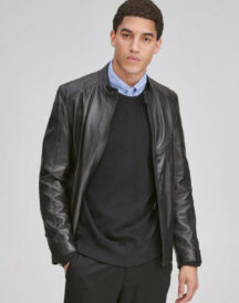 Men Classic Moto Biker Jacket
