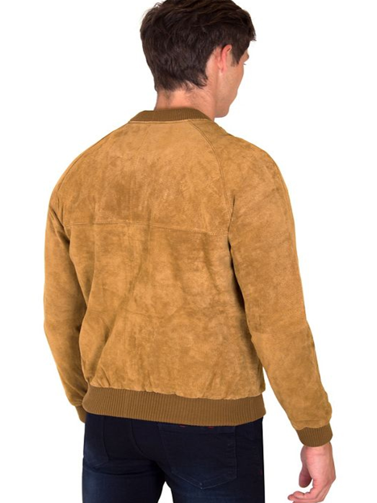 Men Classic Suede leather Jacket