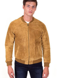 Men Classic Suede leather Jacket