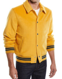 Men Classic fit Wool Varsity Jacket