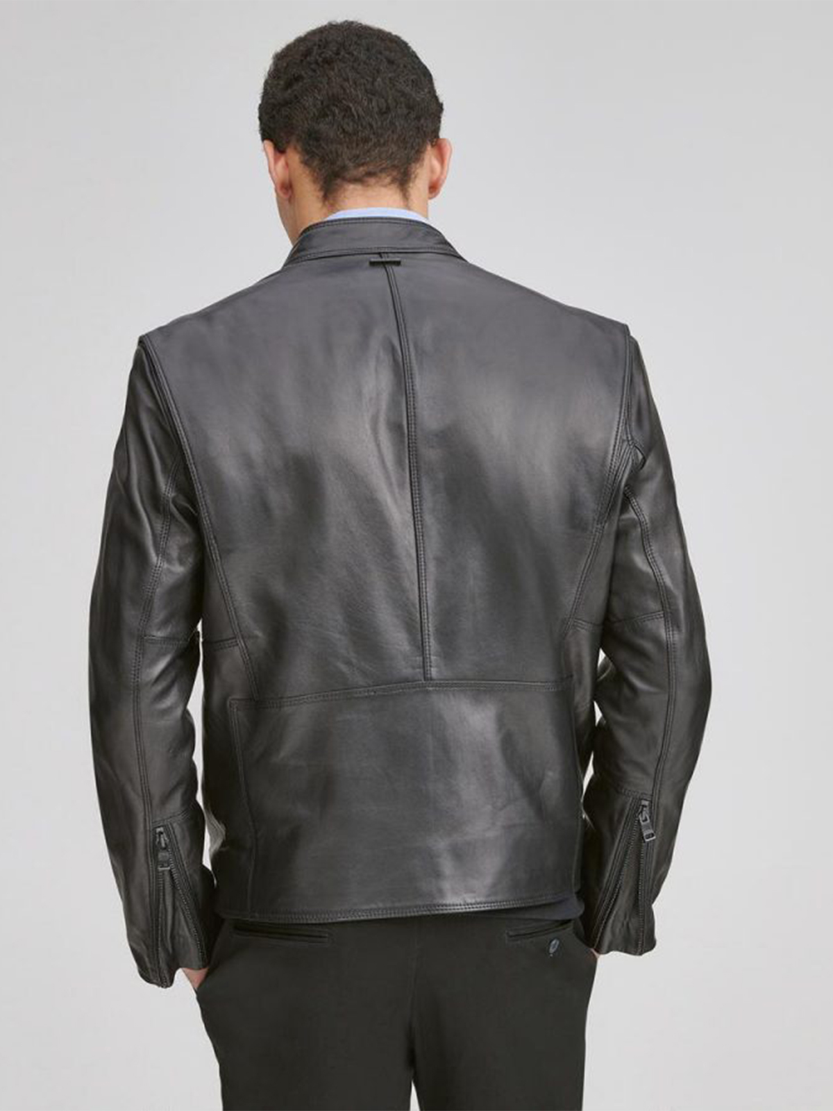 Men Classic Moto Biker Jacket