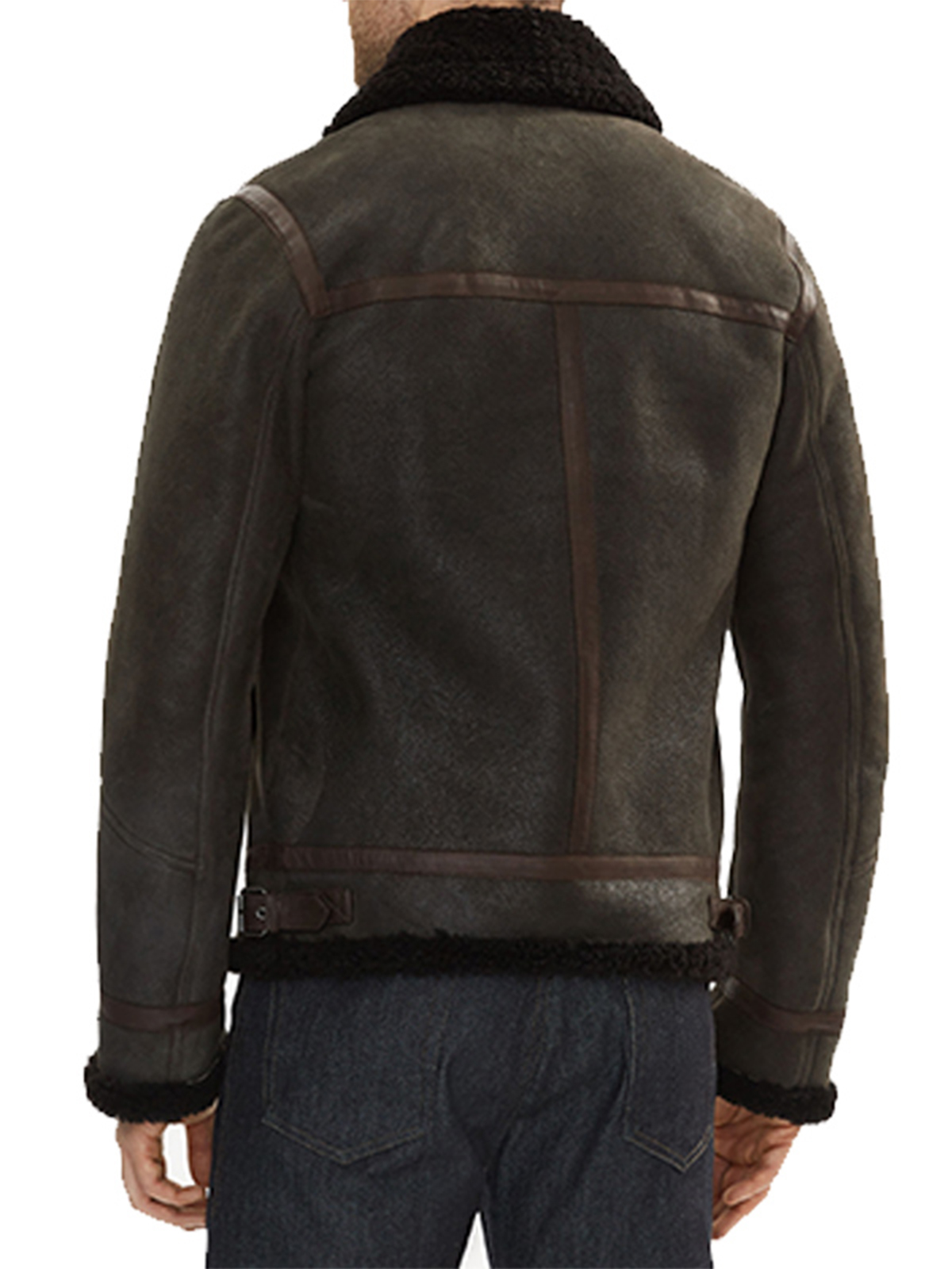 Men Shearling Leather Jacket