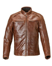 Men Stylish Outfit Brown Motorcycle Jacket