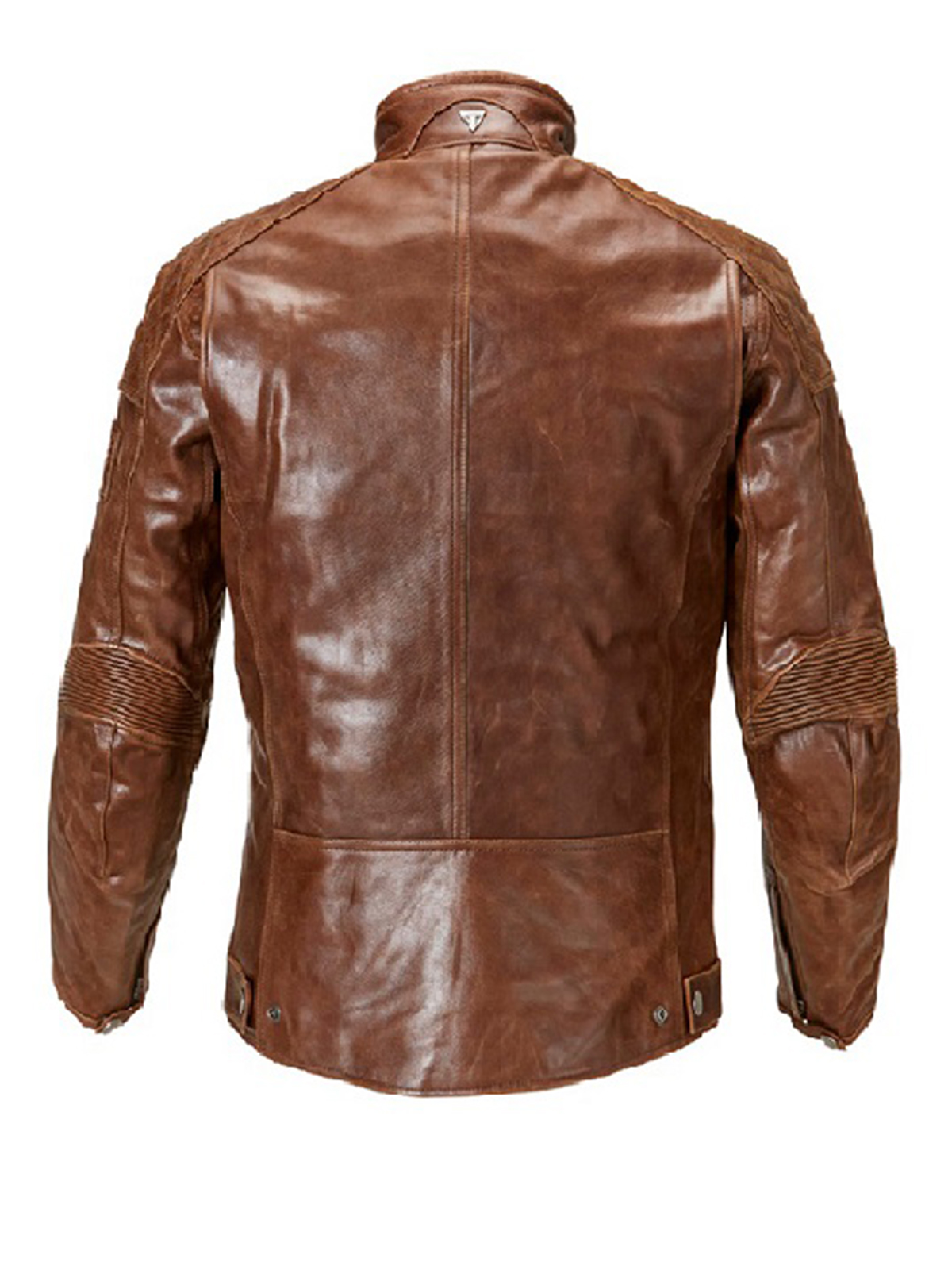 Men Stylish Outfit Brown Motorcycle Jacket