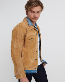 Men Suede Leather Jacket Men Suede Leather Jacket