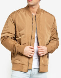 Men Varsity Khaki Spank Jacket Men Varsity Khaki Spank Jacket
