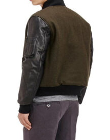 Mens Baseball Brown Jacket