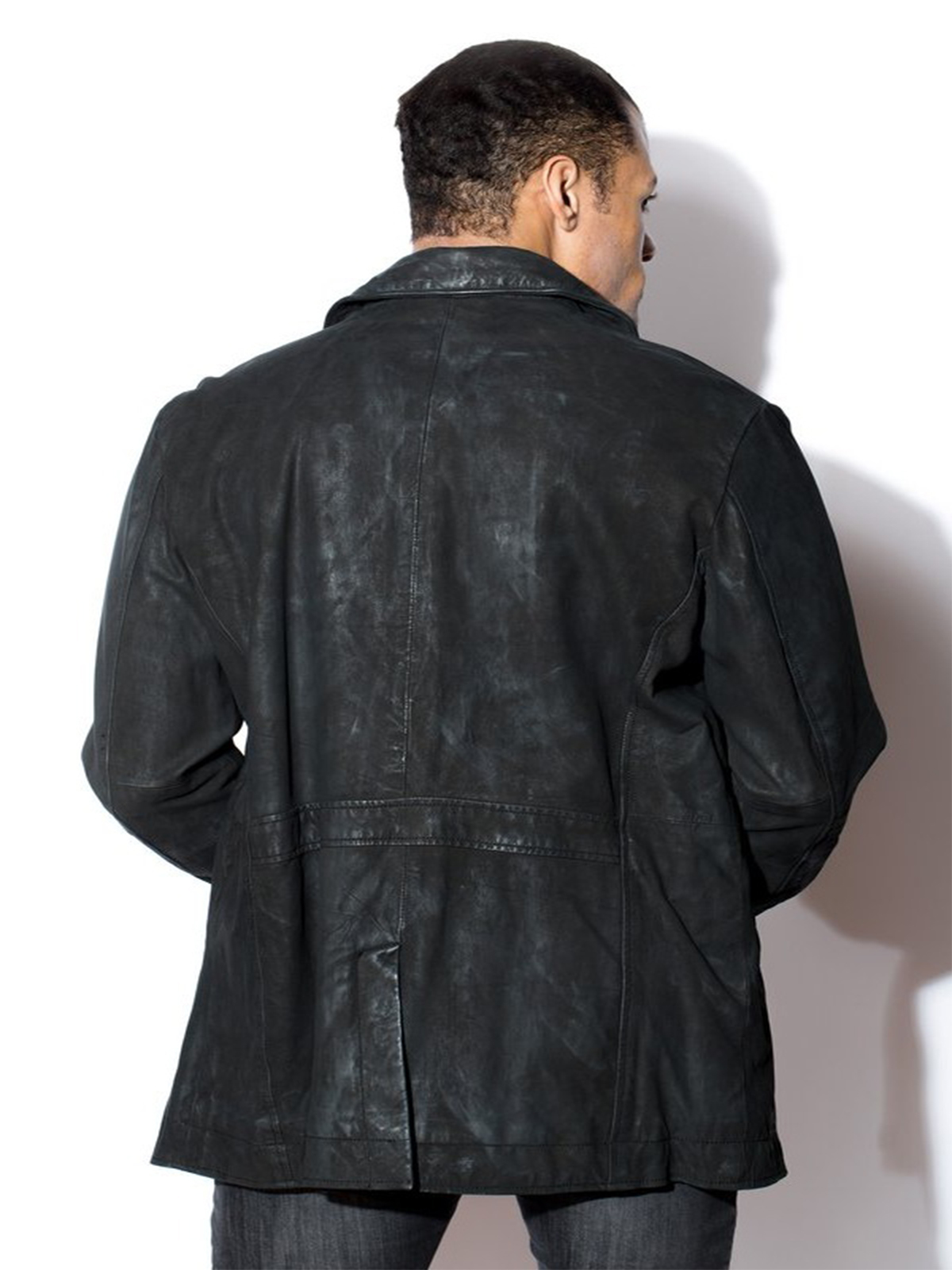 Men’s Classic Lambskin Peacoat Jacket