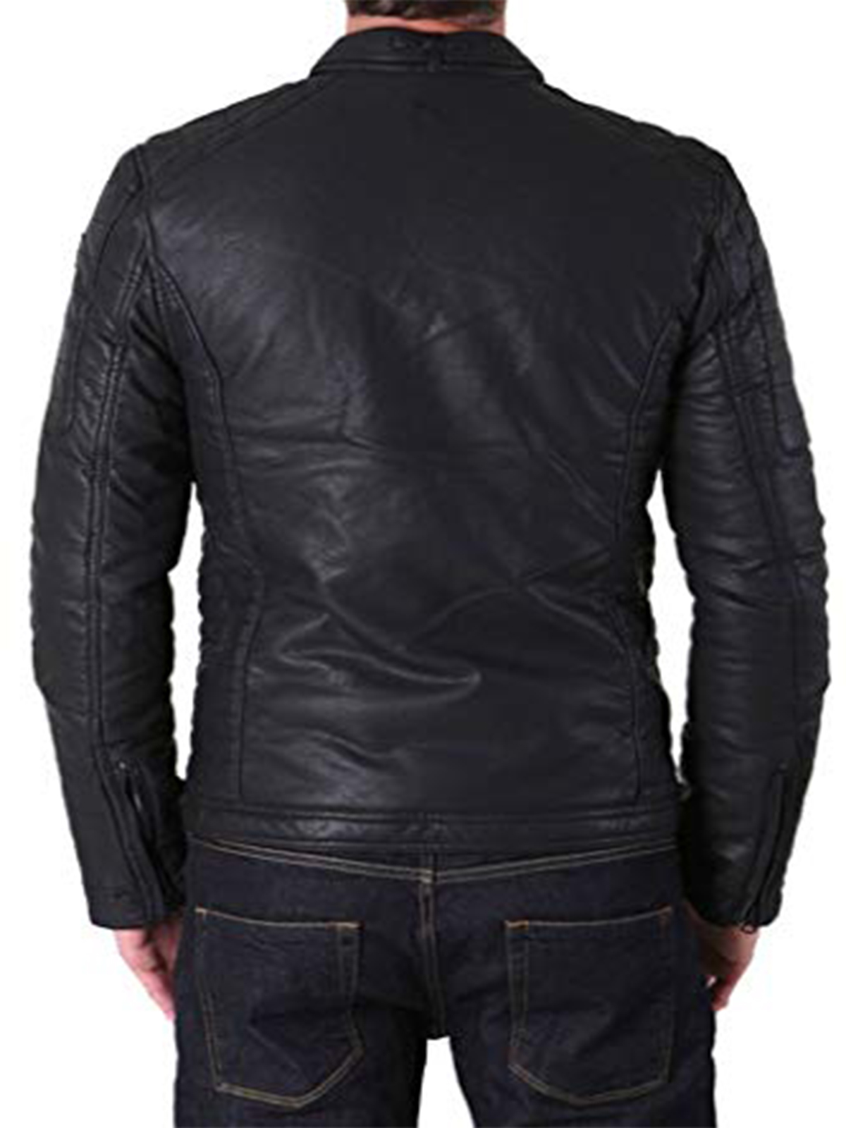 Men’s Lambskin Leather Motorcycle Jacket