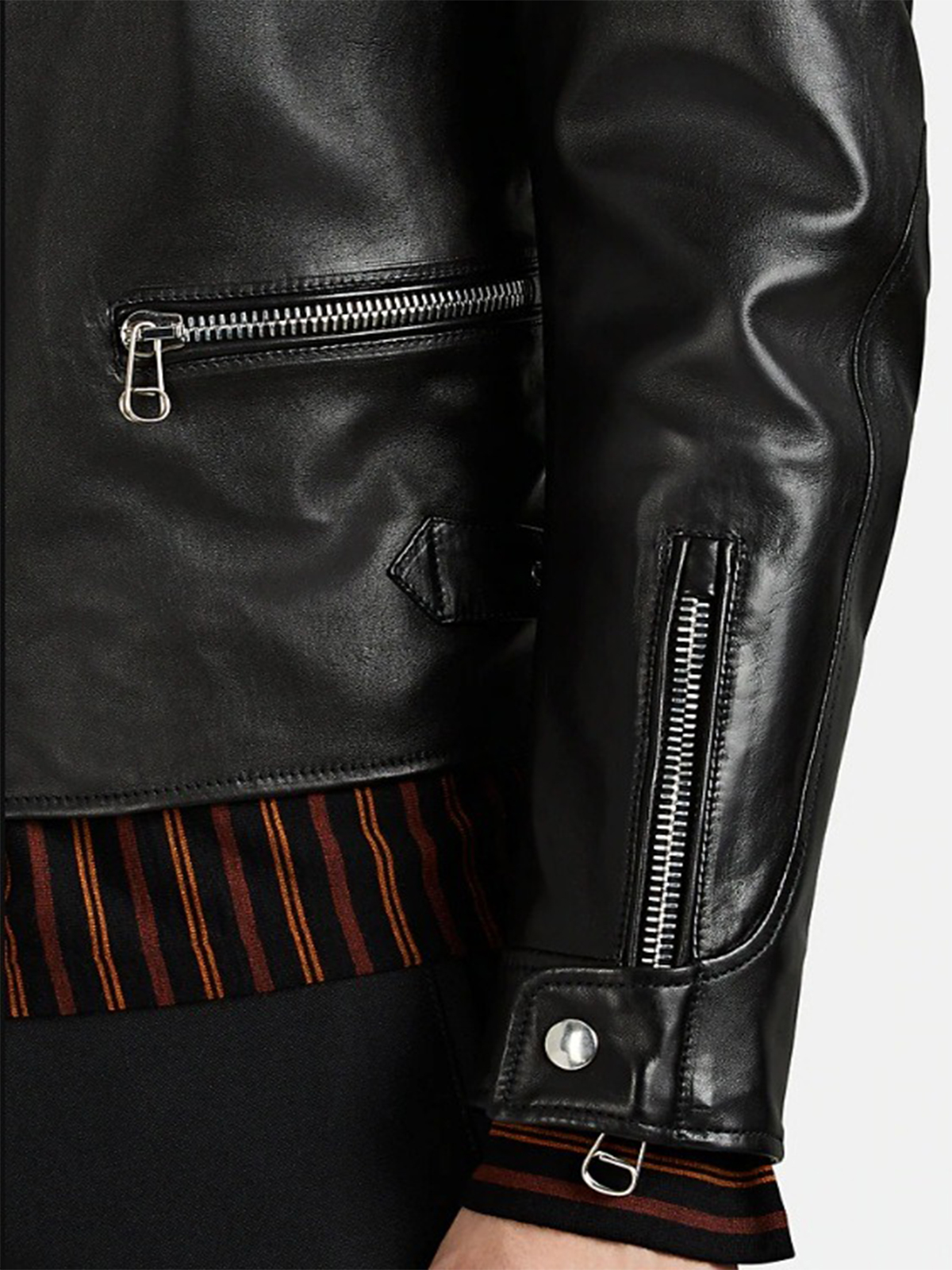 Men’s Leather Moto Jacket