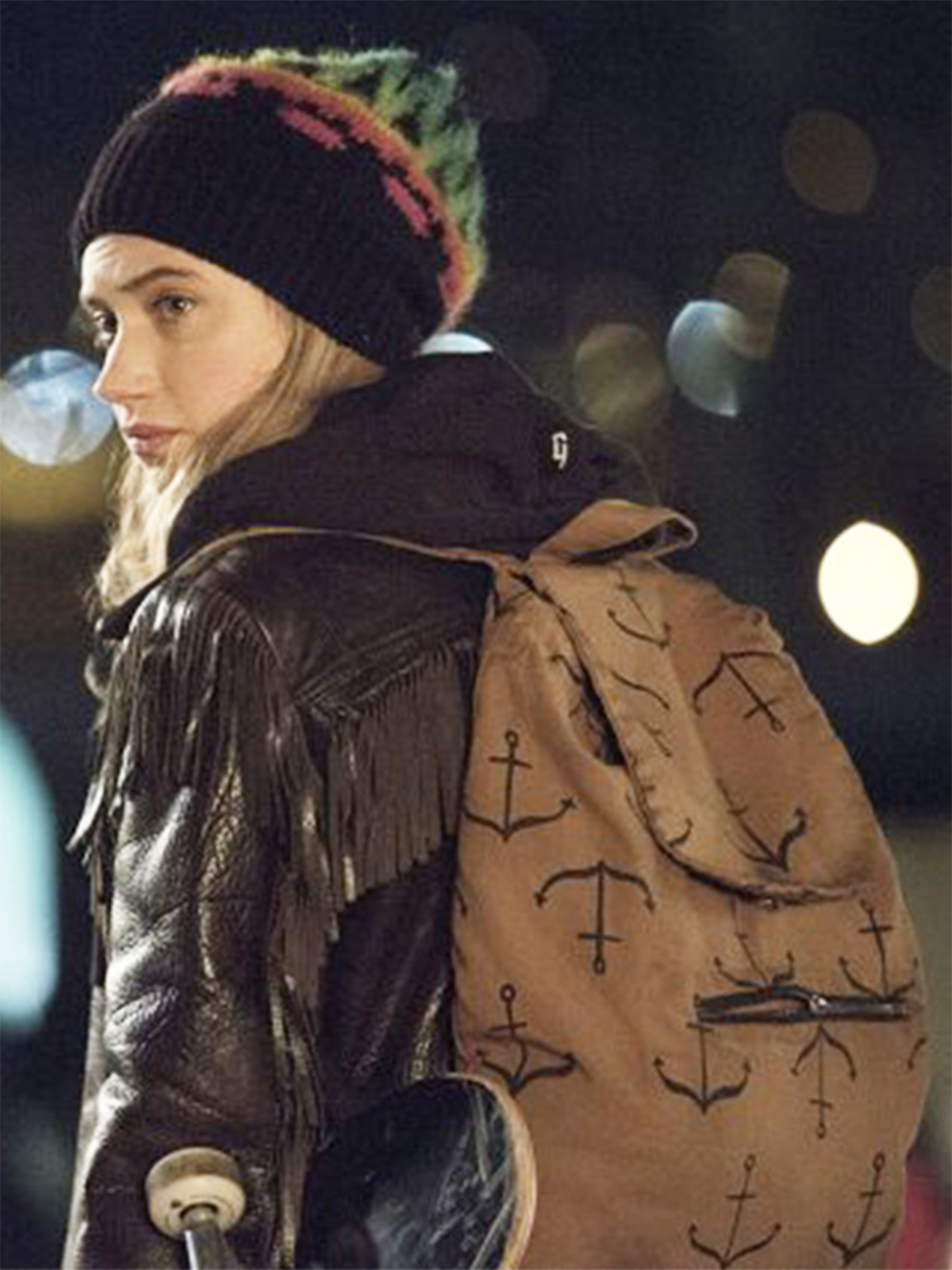 Roadies Kelly Ann Brown Leather Jacket