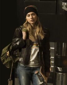 Roadies Kelly Ann Brown Leather Jacket