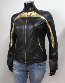 Stylish Golden Design leather Jacket