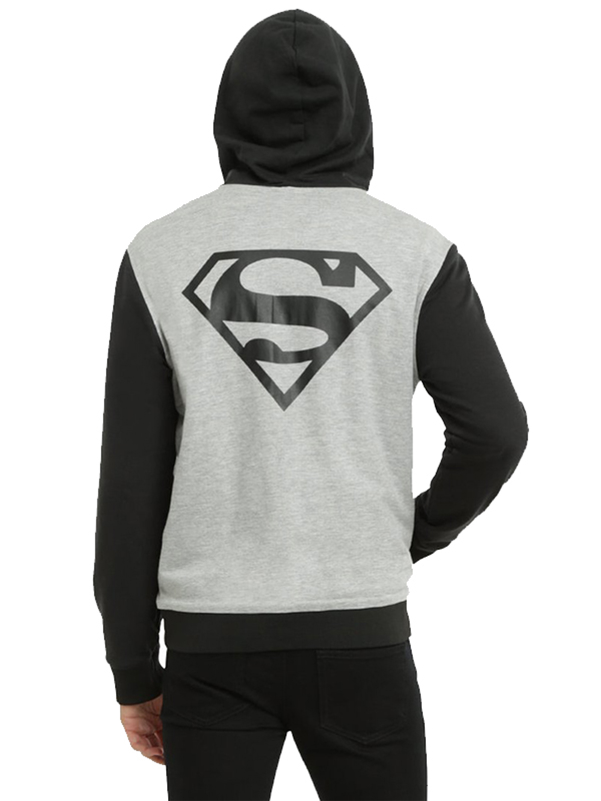 Superman Men Reversible Hoodie Jacket