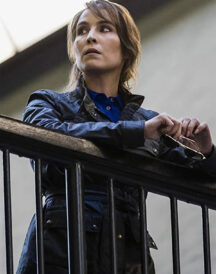 Tom Clancys Jack Ryan Harriet Baumann Leather Jacket