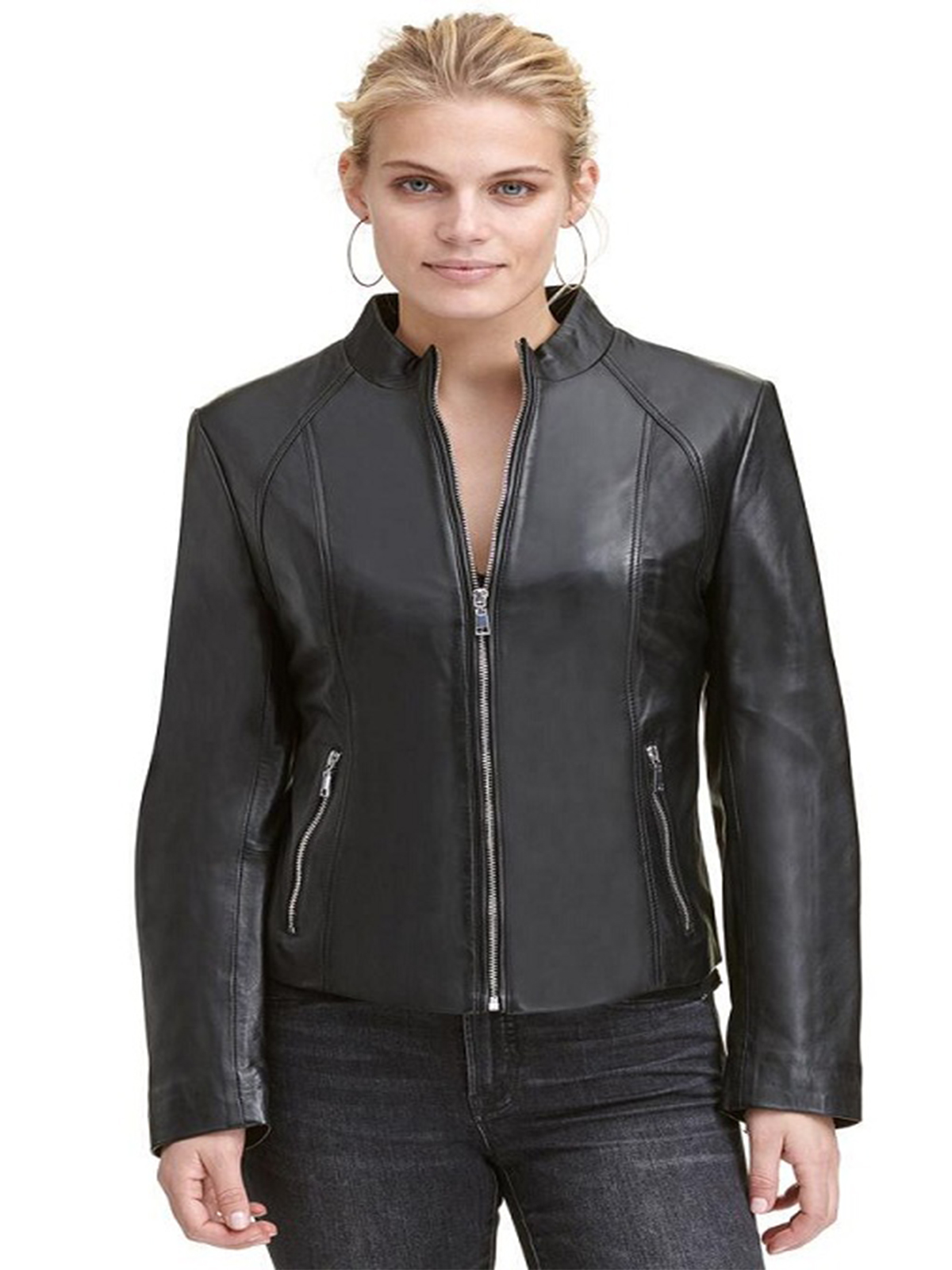 Women Scuba Leather Jacket