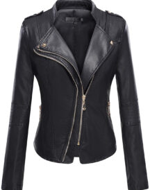 Women Slimfit Leather Jacket