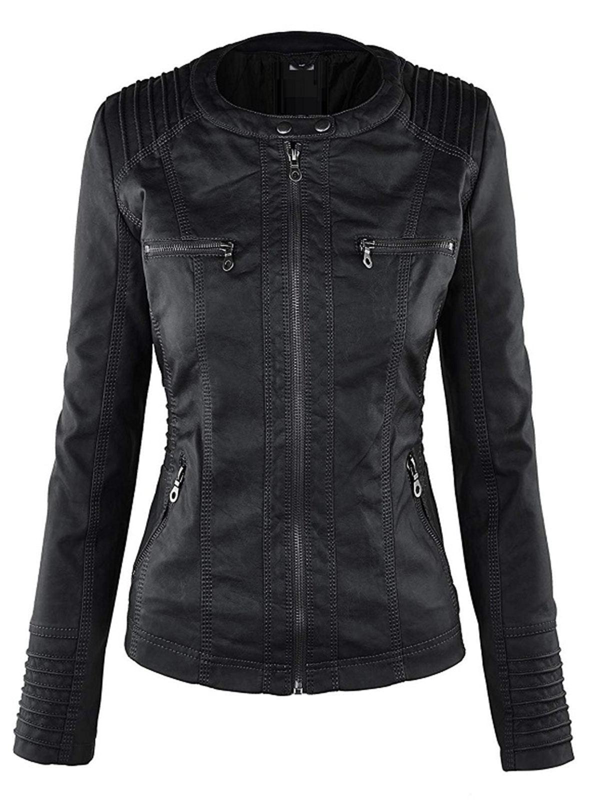 Women Slimmest Detachable Motorcycle Jacket