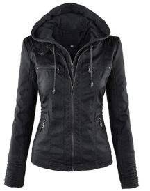Women Slimmest Detachable Motorcycle Jacket