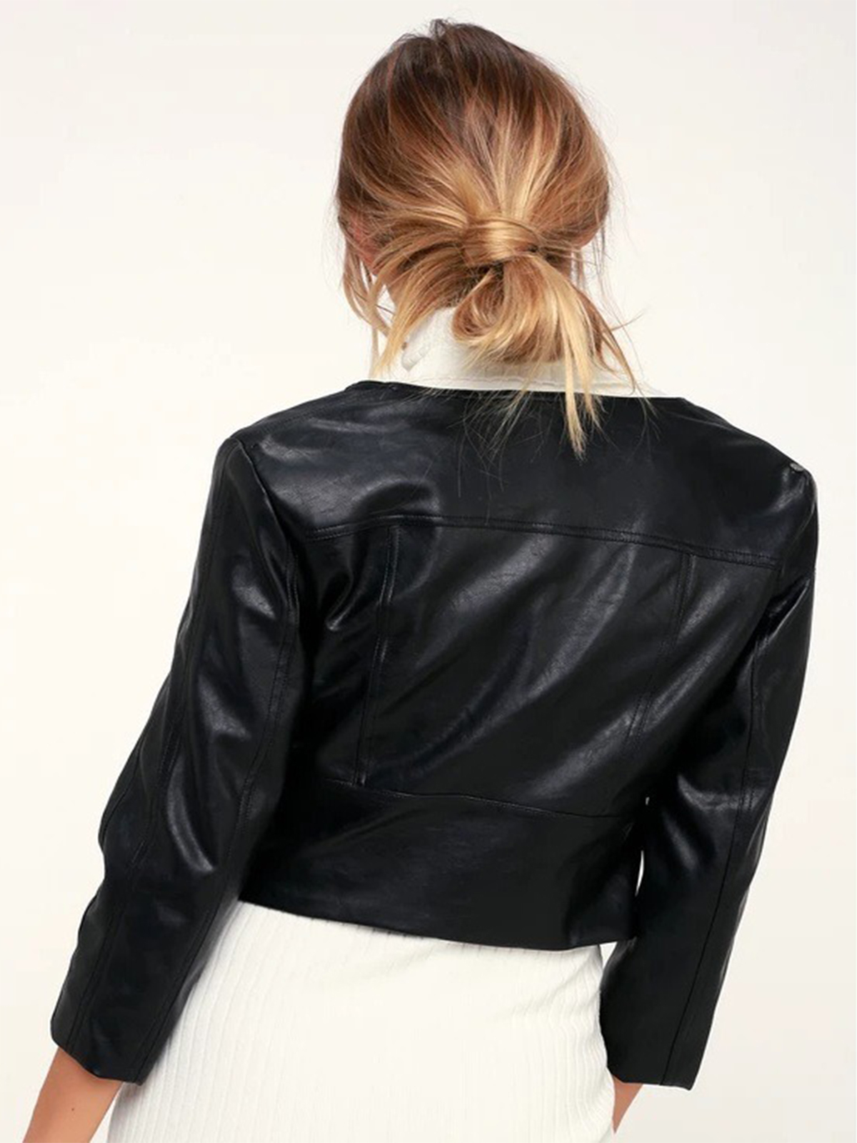 Women’s Cropped Biker Jacket