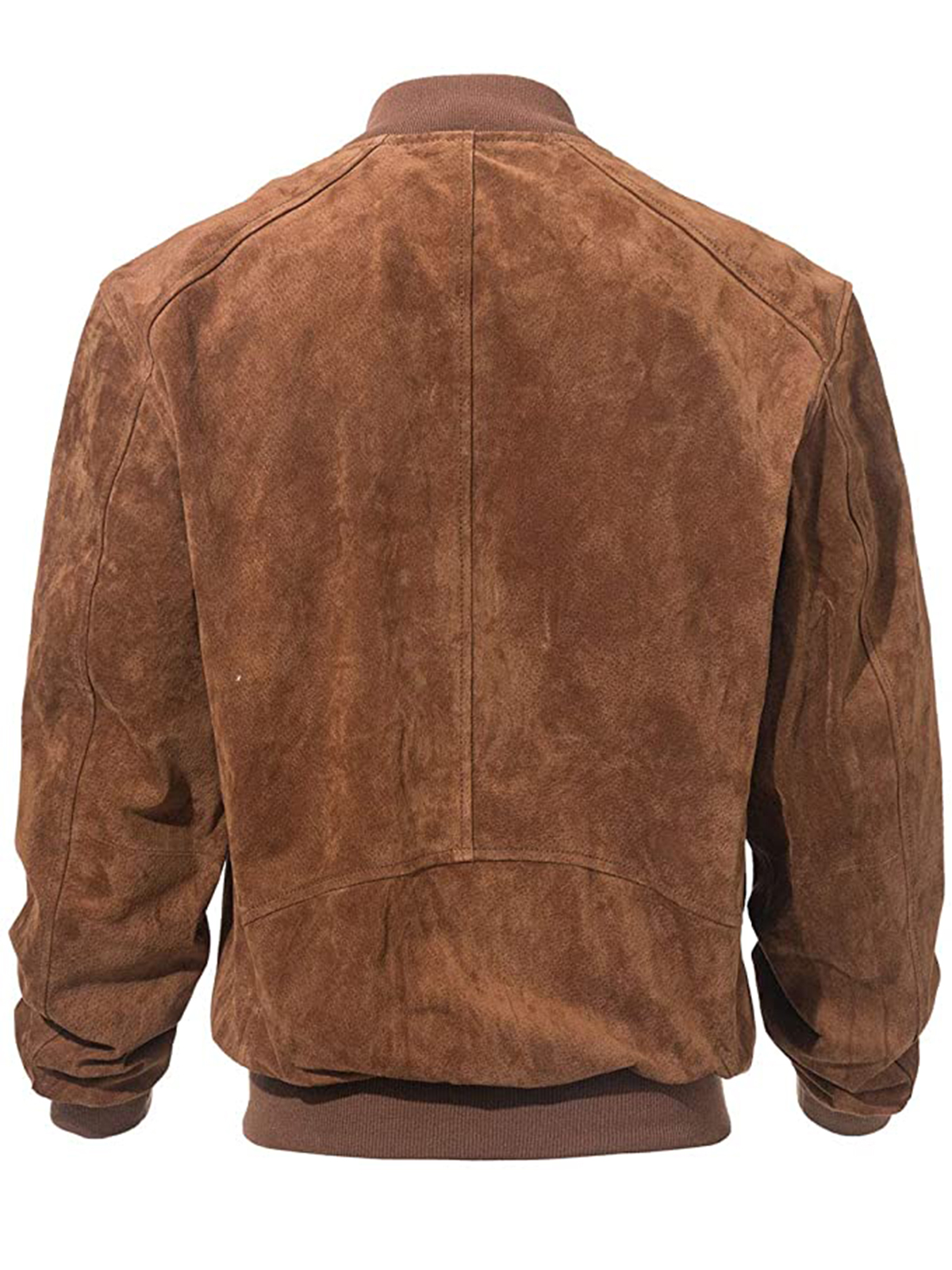 Adamsville Mens Brown Suede Bomber Jacket