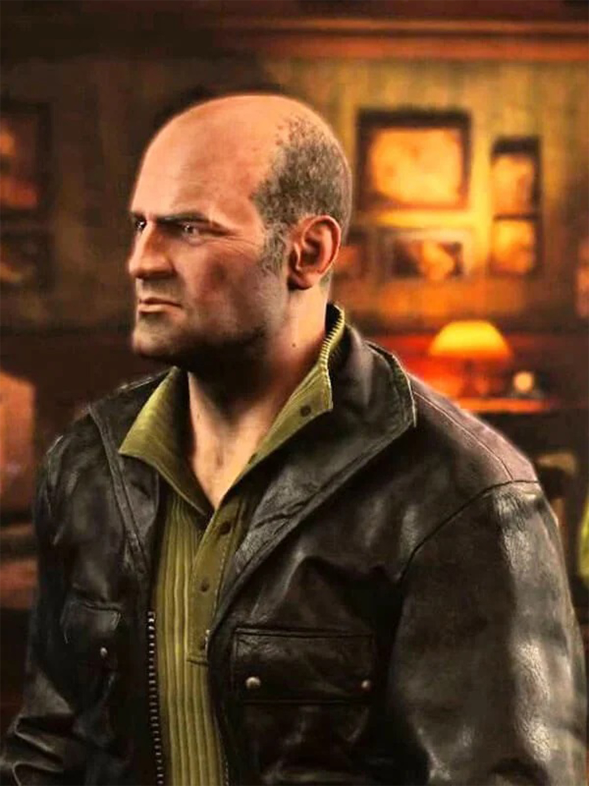 Charlie Cutter Uncharted 4 Game Leather Jacket