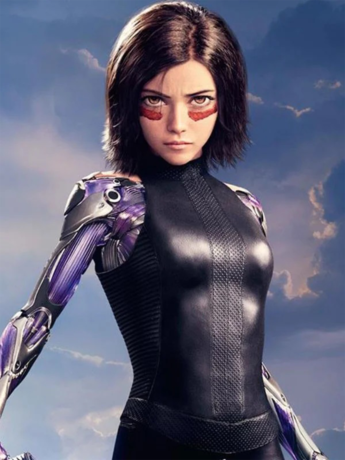 Rosa Salazar Alita Angel Leather Vest