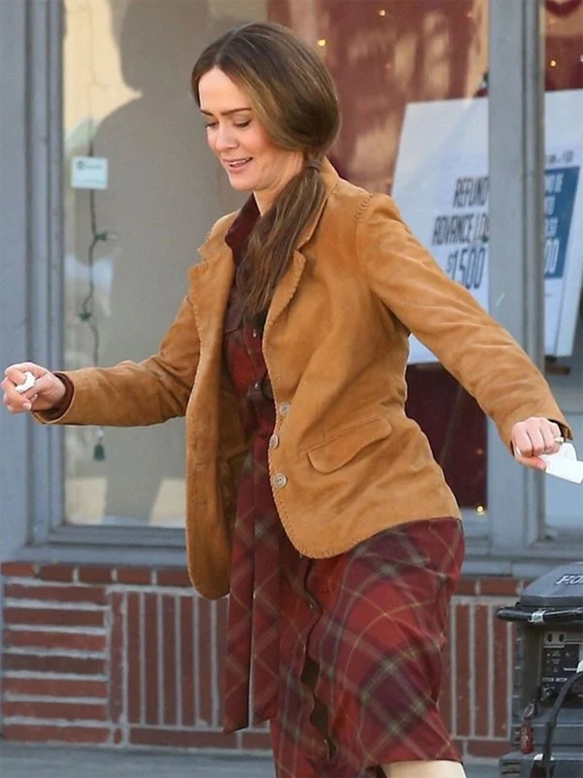 Sarah Paulson Bird Box Blazer Coat
