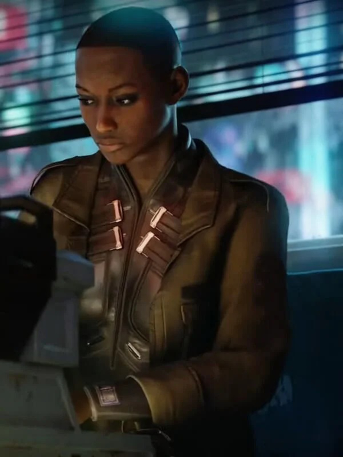 T-Bug Cyberpunk 2077 Leather Jacket