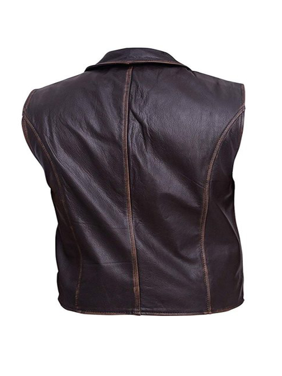 Men’s Brown Cowhide Leather Vest