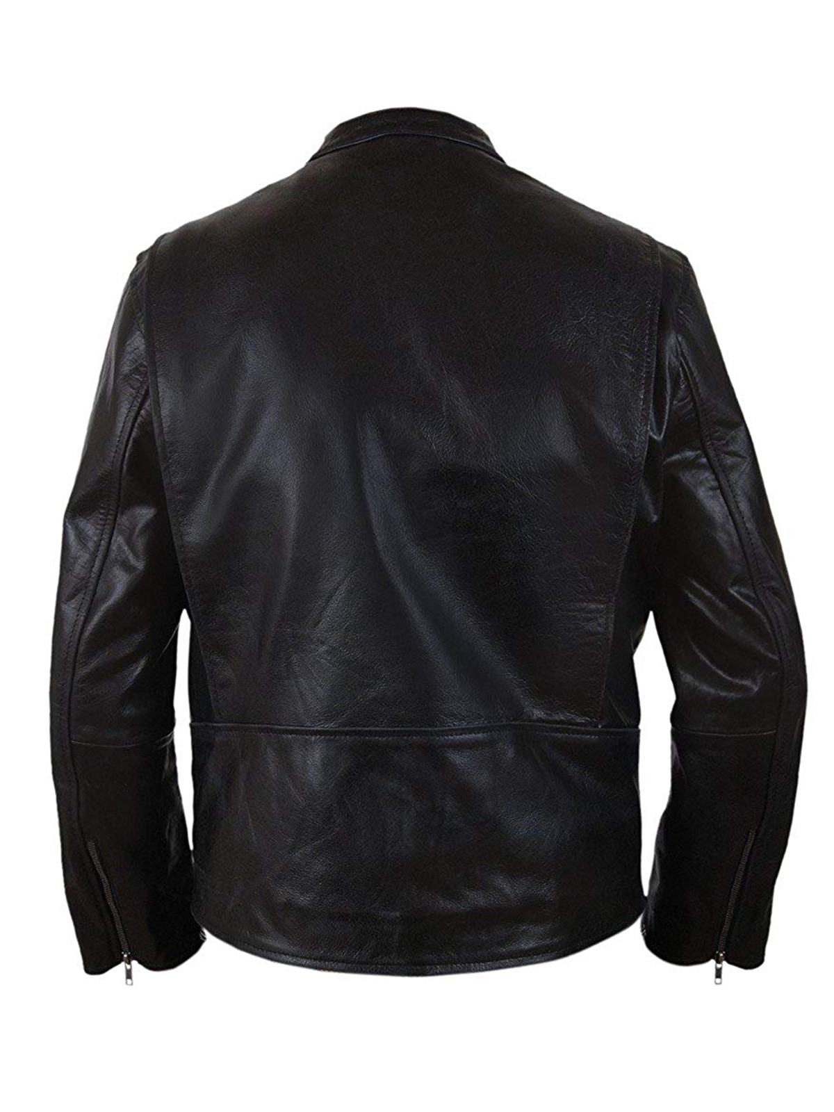 Men’s Burnt Bradley Cooper Crunch Cowhide Genuine Jacket