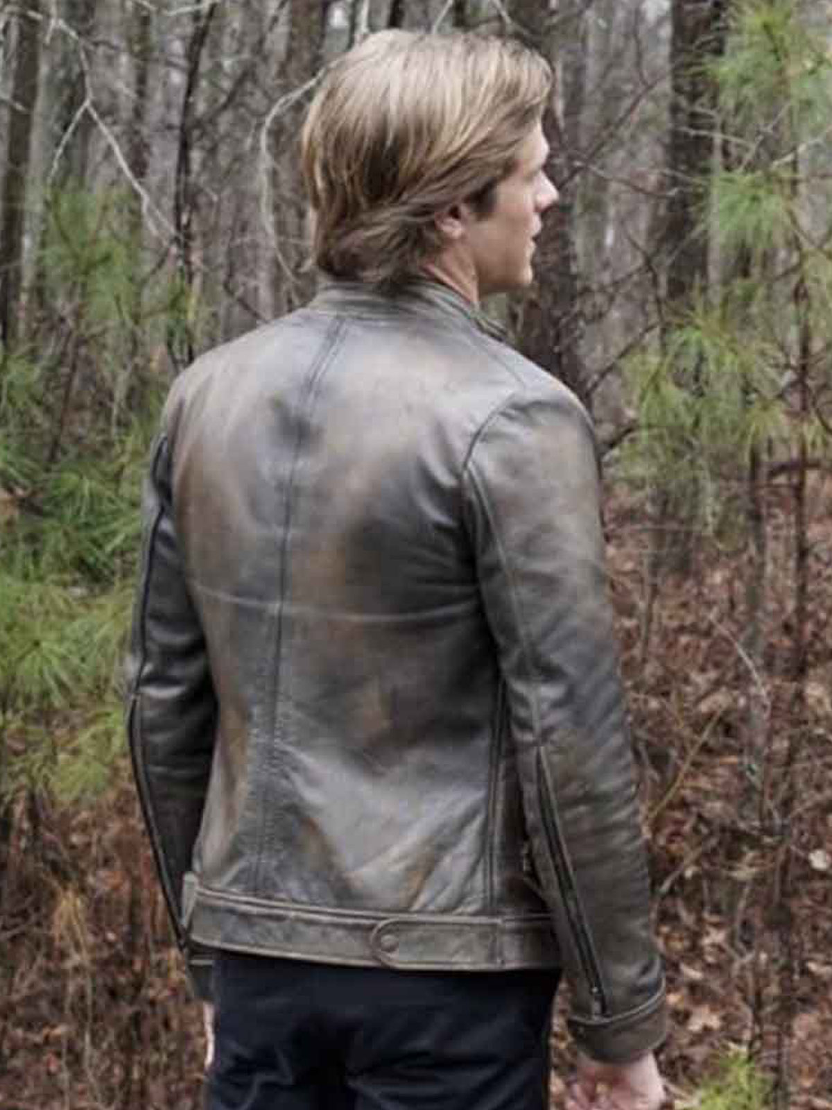 Distressed Brown Leather Angus MacGyver Jacket Distressed Brown Leather Angus MacGyver Jacket