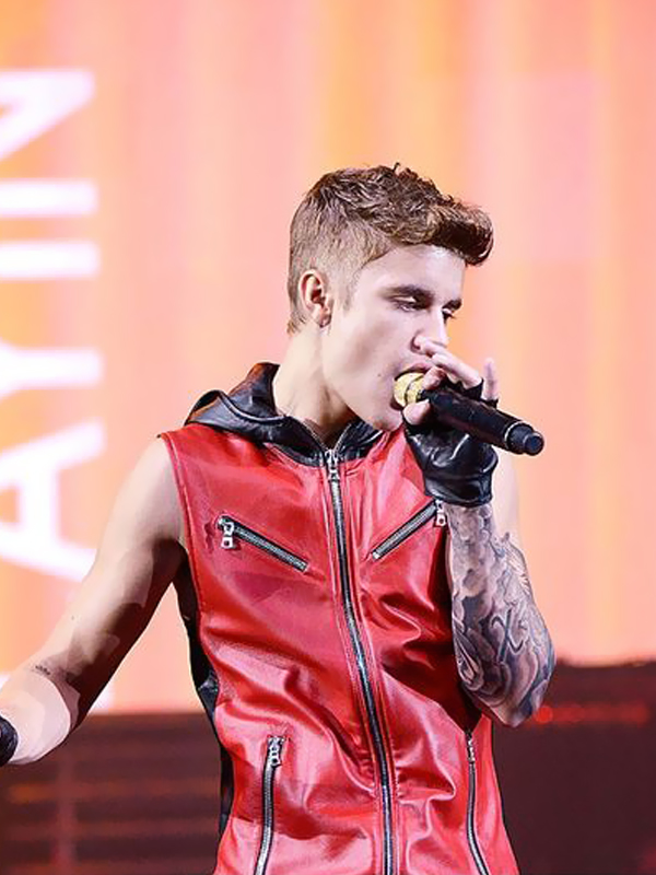 Justin Bieber Believe Tour Red Vest