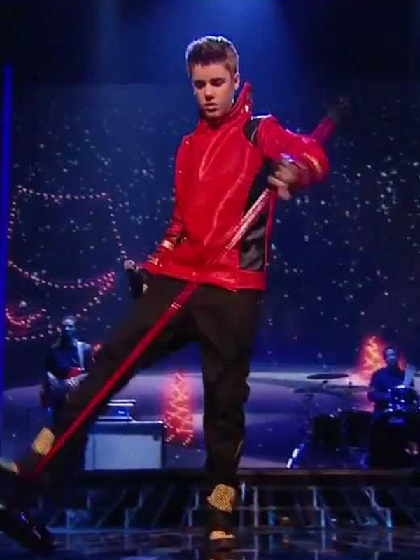 Justin Bieber The X Factor U.K. Red Jacket
