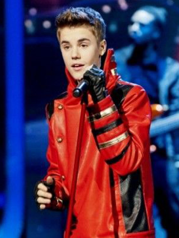 Justin Bieber The X Factor U.K. Red Jacket